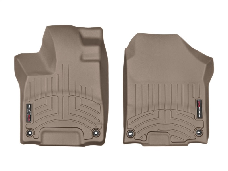 Honda Pilot FloorLiner - Front - WeatherTech - DigitalFit - Tan - `16-`27