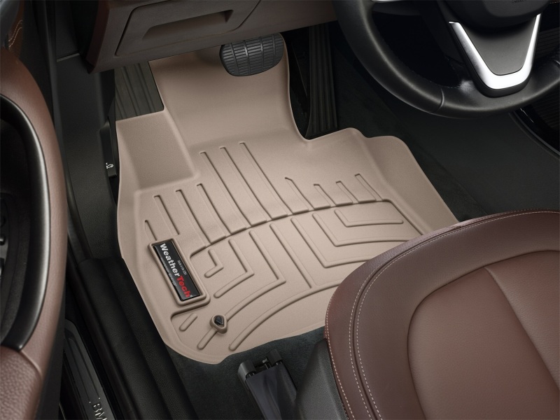 BMW X1 FloorLiner - Front - WeatherTech - DigitalFit - Tan - `16-`27