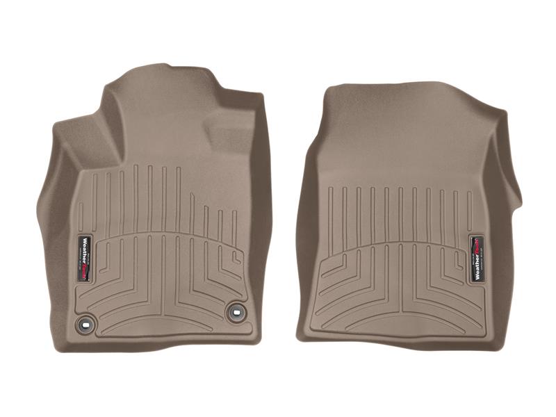 Honda Civic FloorLiner - Front - WeatherTech - DigitalFit - Tan - `16-`27