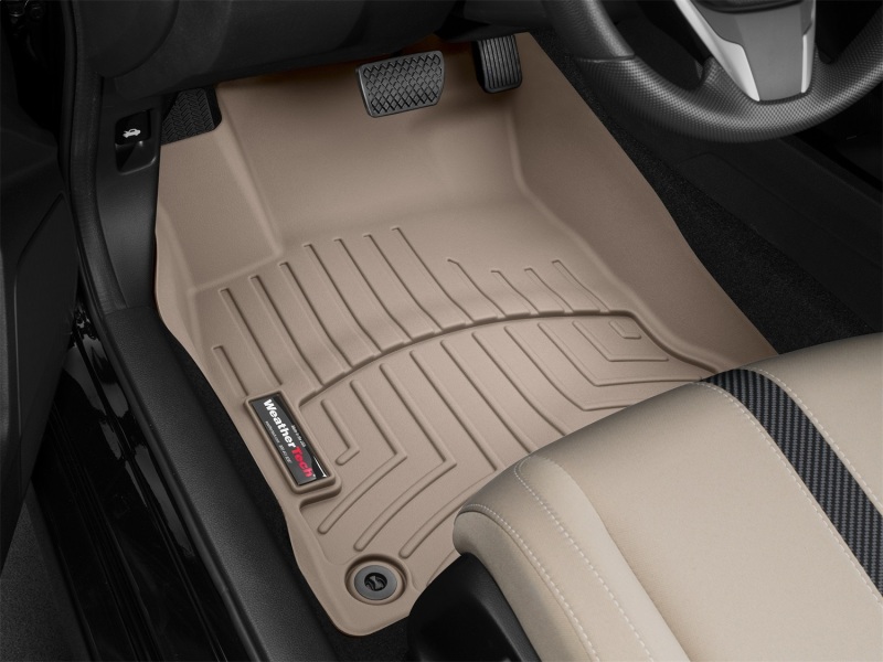 Honda Civic FloorLiner - Front - WeatherTech - DigitalFit - Tan - `16-`27