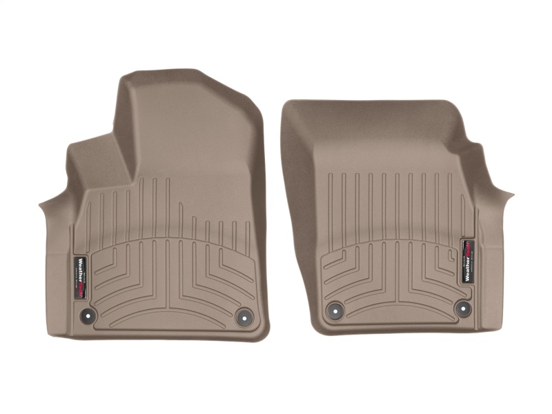 Audi Q7 Floor Mat Set - Front - WeatherTech - DigitalFit - Tan - `17-`27