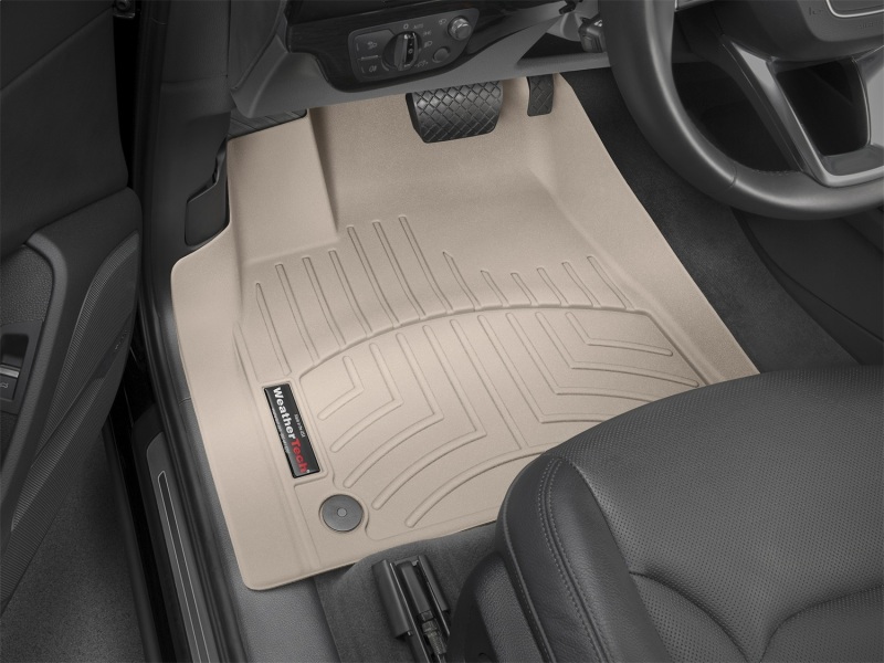 Audi Q7 Floor Mat Set - Front - WeatherTech - DigitalFit - Tan - `17-`27