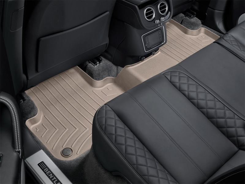 Bentley Bentayga FloorLiner - Rear - WeatherTech - DigitalFit - Tan - `17-`27