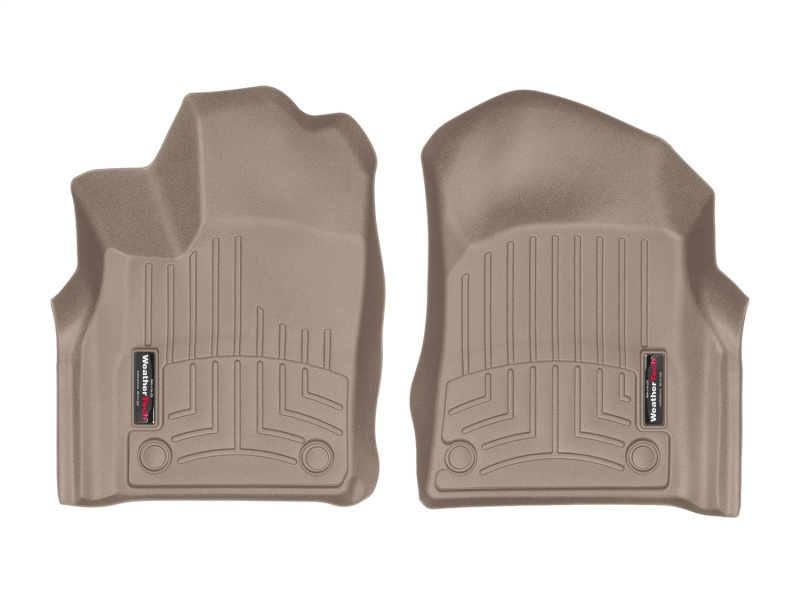 Dodge Durango FloorLiner - Front - WeatherTech - DigitalFit - Tan - `16-`27