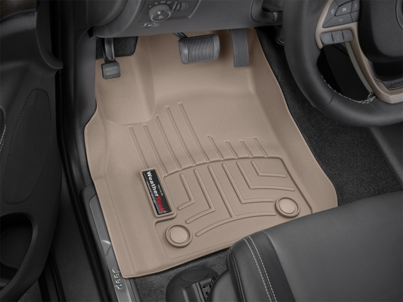 Jeep Grand Cherokee FloorLiner - Front - WeatherTech - DigitalFit - Tan - `16-`27