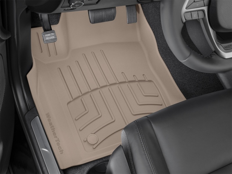 Dodge Durango Floor Mat - Front - WeatherTech - FloorLiner HP - Tan - `16-`27
