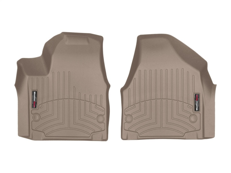 Chrysler Pacifica FloorLiner - Front - WeatherTech - DigitalFit - Tan - `17-`27