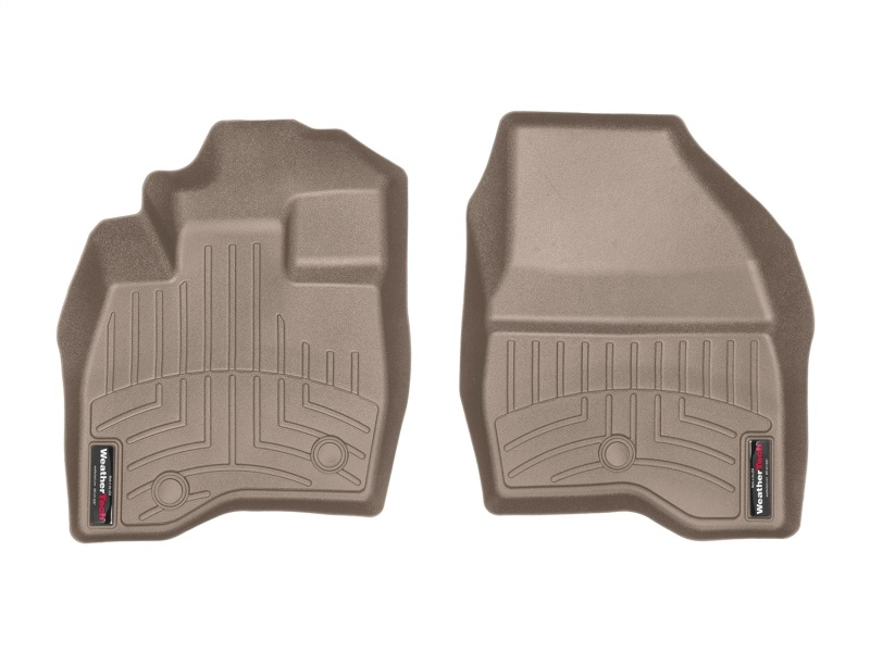Ford Explorer FloorLiner - Front - WeatherTech - DigitalFit - Tan - `17-`27