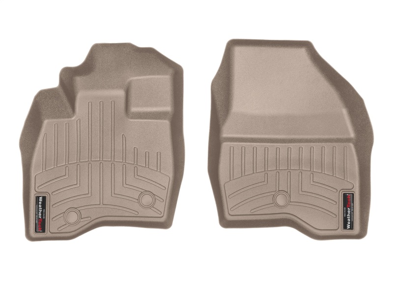 Ford Explorer FloorLiner - Front - WeatherTech - DigitalFit - Tan - `17-`27