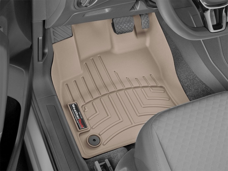 Volkswagen Tiguan Floor Liner - Front - WeatherTech - DigitalFit - Tan - `18-`27