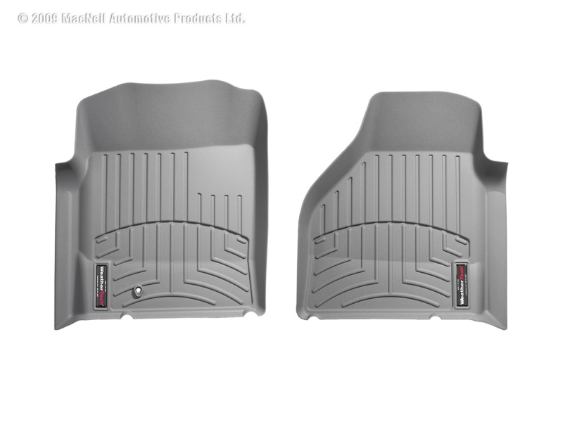 Dodge Ram 1500 Pickup QuadCab FloorLiner - Front - WeatherTech - DigitalFit - Grey - `02-`06