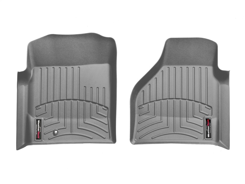 Dodge Ram 1500 Pickup QuadCab FloorLiner - Front - WeatherTech - DigitalFit - Grey - `02-`06