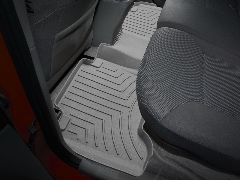 Toyota Tacoma Floor Mats - Rear - WeatherTech - FloorLiner HP - Grey - `12-`15