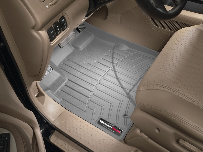 Honda Pilot FloorLiner - Front - WeatherTech - DigitalFit - Grey - 2005