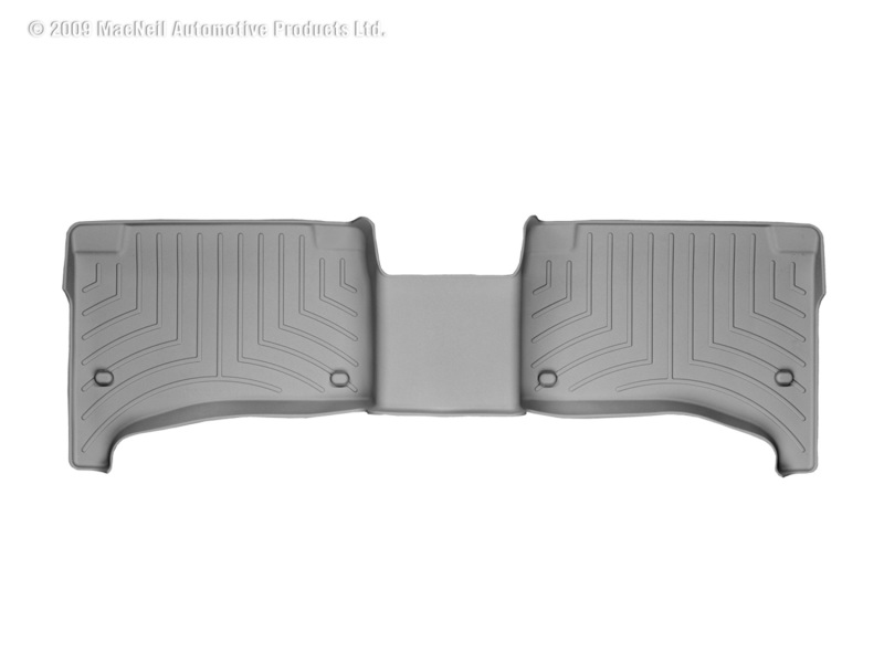 Porsche Cayenne FloorLiner - Rear - WeatherTech - DigitalFit HighDensity TriExtruded - Grey - `04-`10