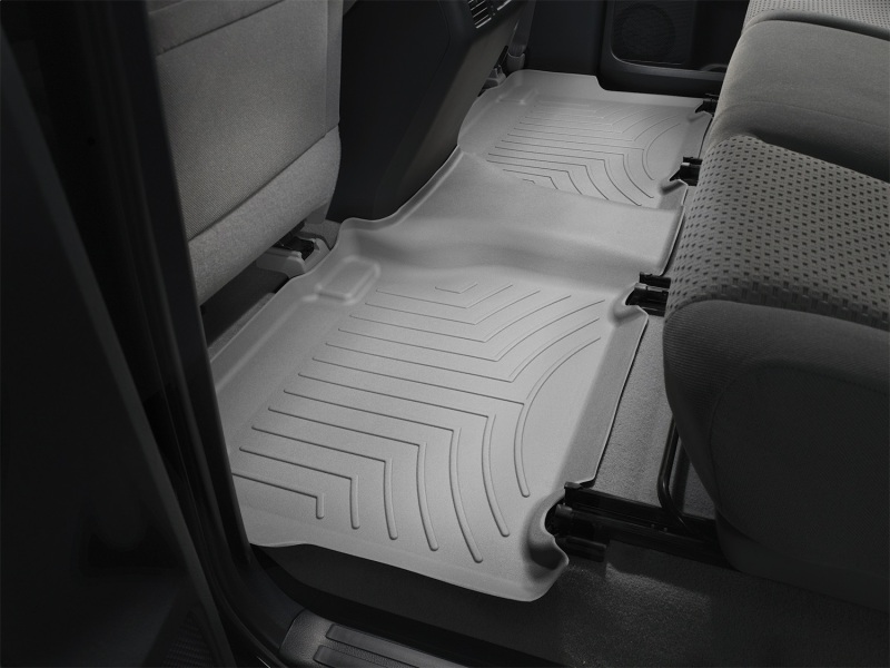 Toyota Tundra CrewMax FloorLiner - Rear - WeatherTech - DigitalFit - Grey - `07-`13