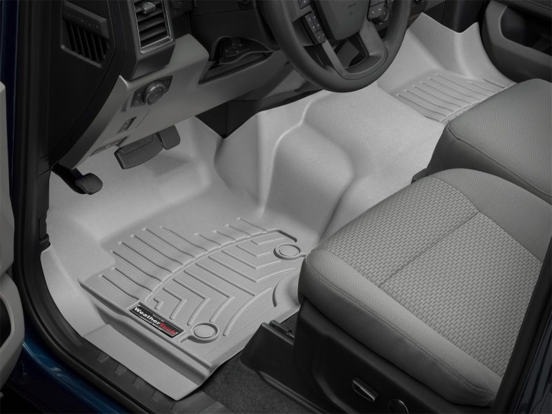 Ford F-450 FloorLiner - Front - WeatherTech - DigitalFit - Grey - `17-`27