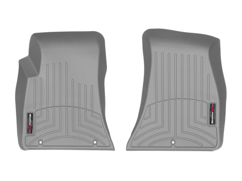 Dodge Challenger FloorLiner - Front - WeatherTech - DigitalFit - Grey - `15-`27
