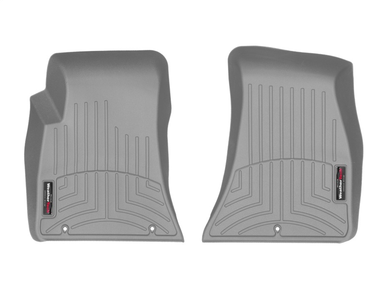 Dodge Challenger FloorLiner - Front - WeatherTech - DigitalFit - Grey - `15-`27