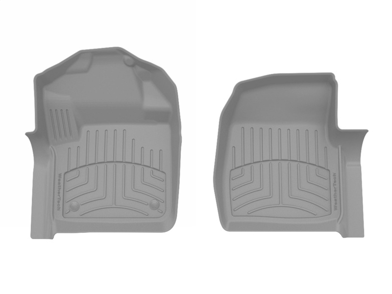 Ford F-250 Floor Mat Set - Front - WeatherTech - FloorLiner HP - Grey - `17-`19