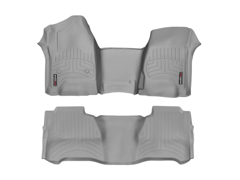 Volkswagen Atlas FloorLiner - Front + Rear - WeatherTech - DigitalFit - Grey - `18-`27