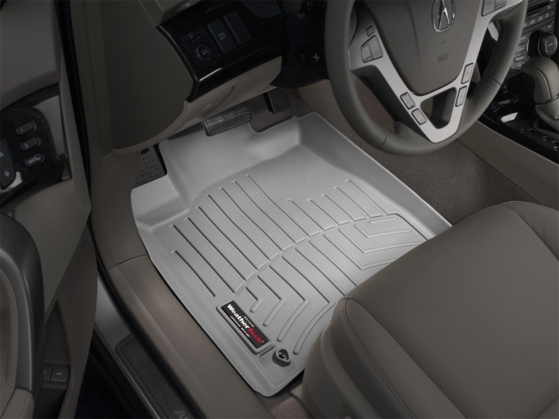 Acura MDX FloorLiner - Front - WeatherTech - DigitalFit - Grey - `07-`13
