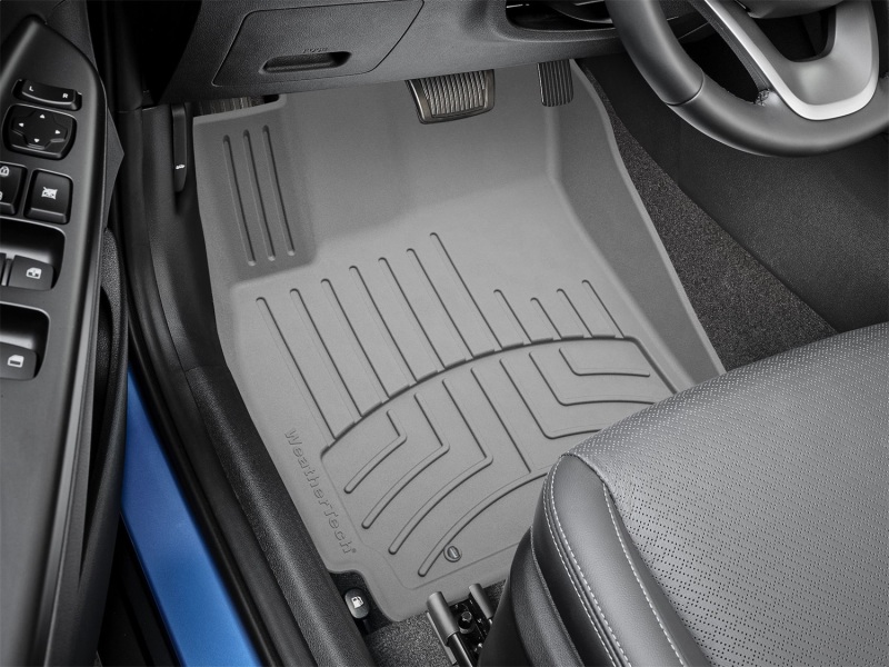 Hyundai Kona FloorMat - Front - WeatherTech - 3D FloorLiner HP - Grey - `18-`27