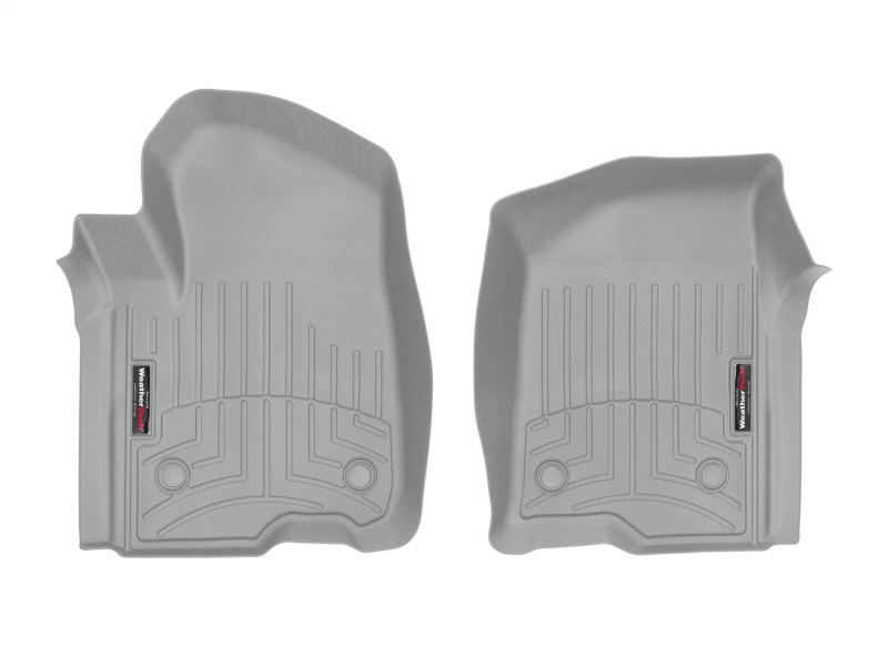 Chevrolet Silverado 1500 Crew Cab FloorLiner - Front - WeatherTech - DigitalFit - Grey - `19-`27