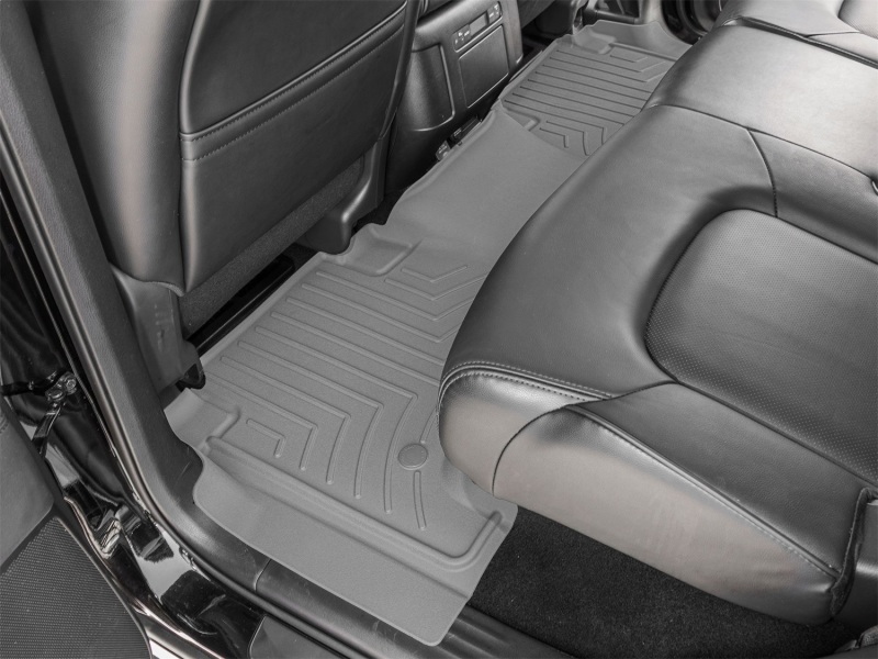 Infiniti QX80 Floor Mats - Rear - WeatherTech - FloorLiner HP - Grey - `19-`24