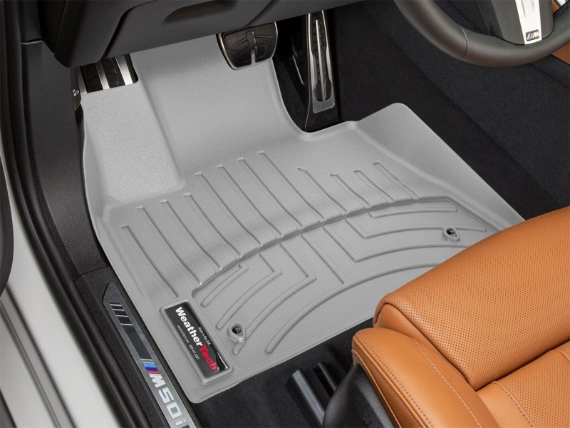 BMW X6 Floor Liners - Front - WeatherTech - FloorLiner DigitalFit - Grey - `20-`27