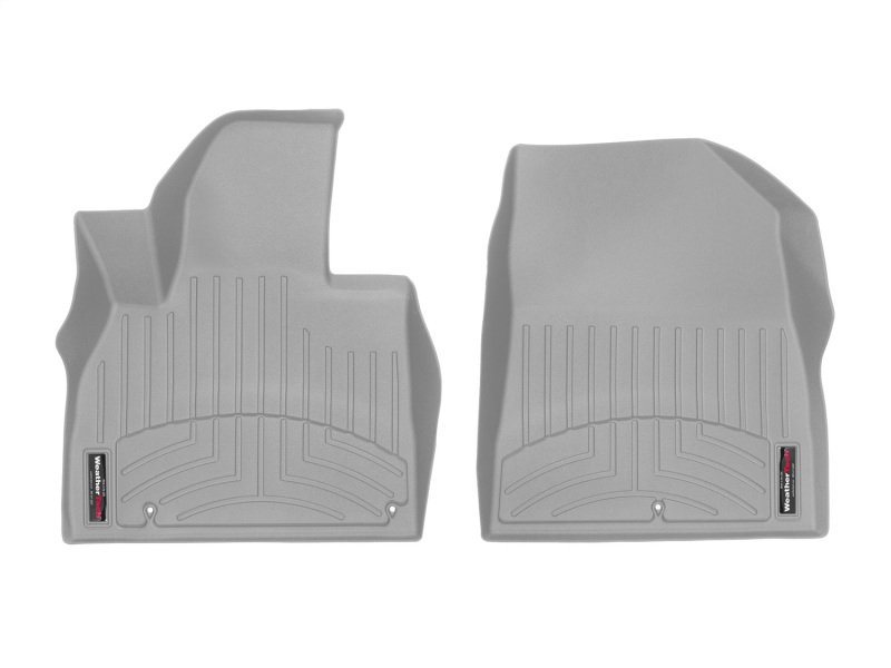 Kia Telluride FloorLiner - Front - WeatherTech - DigitalFit - Grey - `20-`27