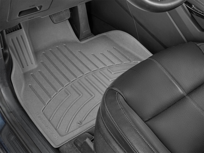 Kia Telluride Floor Mats - Front - WeatherTech - FloorLiner HP - Grey - `20-`27