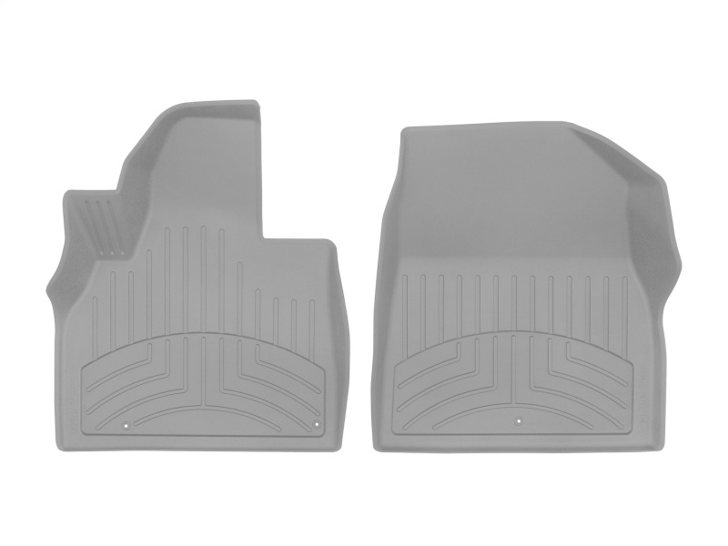 Kia Telluride Floor Mats - Front - WeatherTech - FloorLiner HP - Grey - `20-`27