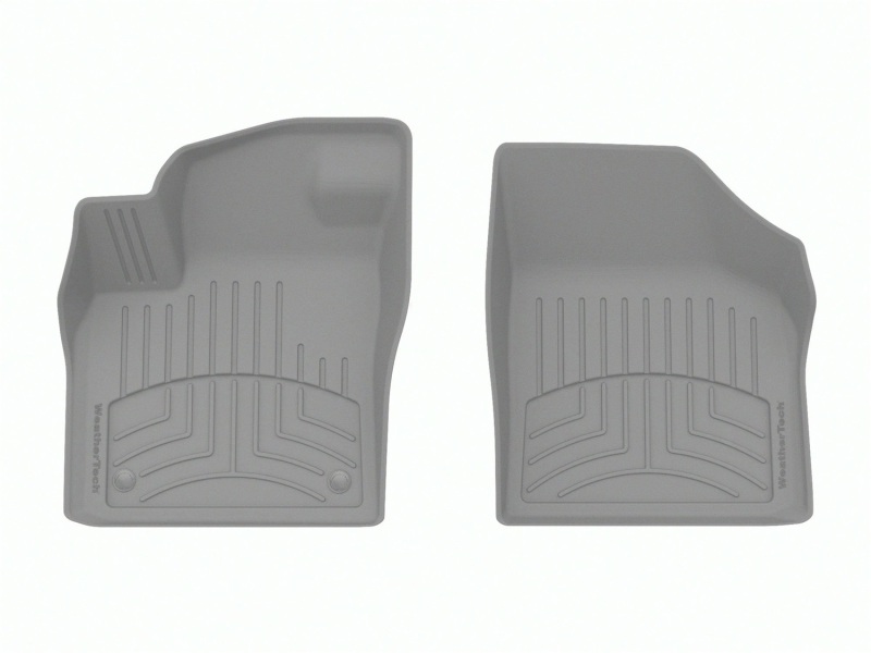 Volkswagen Atlas Floor Mats - Front - WeatherTech - FloorLiner HP - Grey - `19-`27