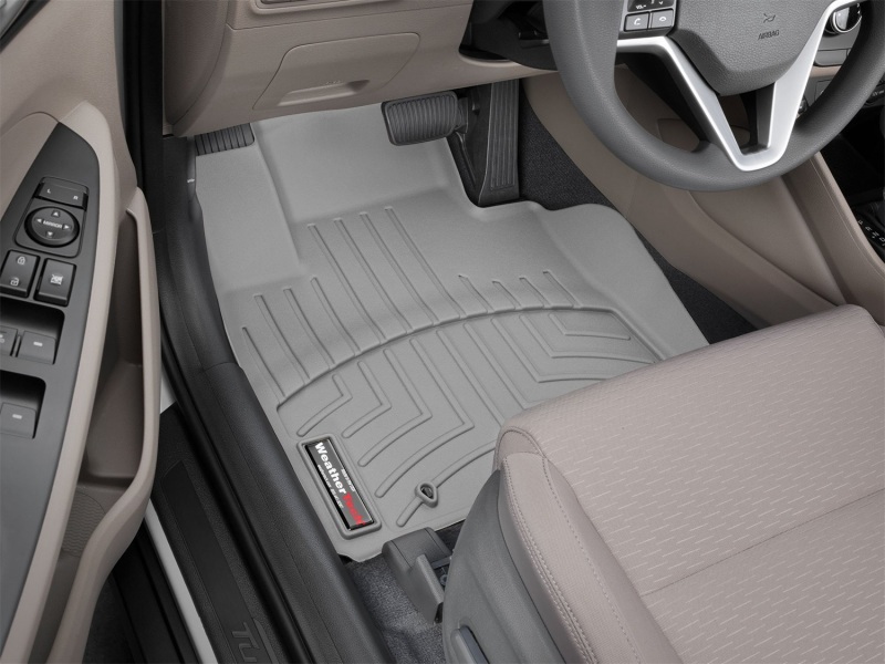 Hyundai Tucson FloorLiner - Front - WeatherTech - DigitalFit - Grey - `19-`27
