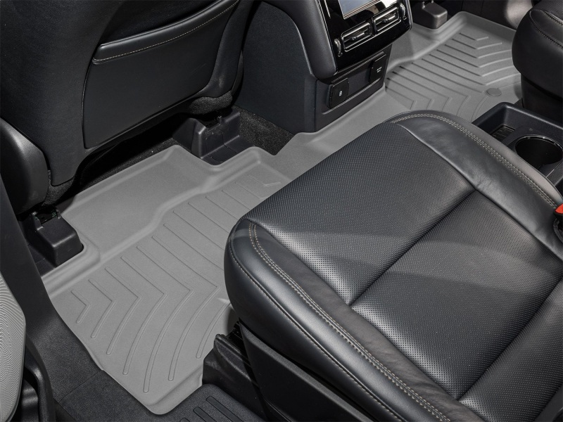 Lincoln Aviator Floor Mat Set - Rear - WeatherTech - FloorLiner HP - Grey - `20-`26