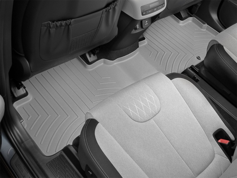 Hyundai Palisade FloorLiner - Rear - WeatherTech - DigitalFit - Grey - `20-`27