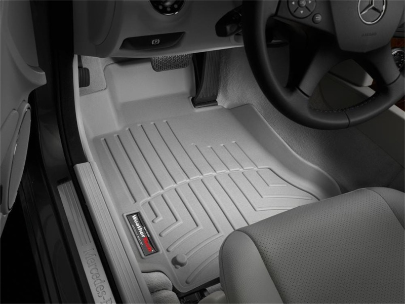 Mercedes-Benz C-Class FloorLiner - Front - WeatherTech - DigitalFit - Grey - `08-`13
