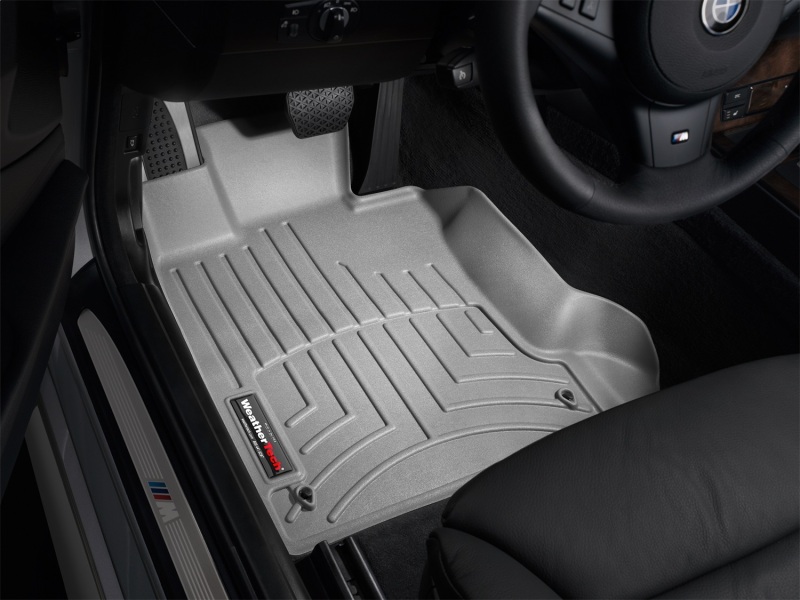 BMW 528 FloorLiner - Front - WeatherTech - DigitalFit - Grey - `04-`10