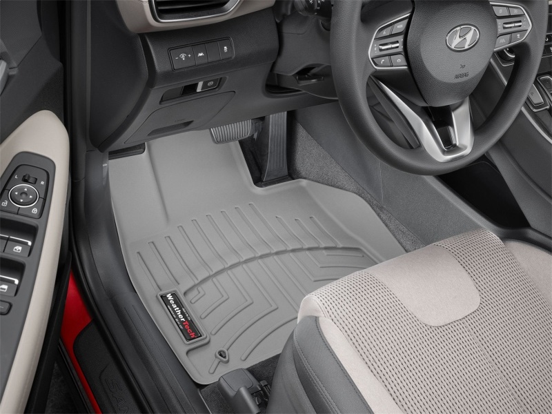 Hyundai Santa Fe FloorLiner - Front - WeatherTech - DigitalFit - Grey - `21-`27