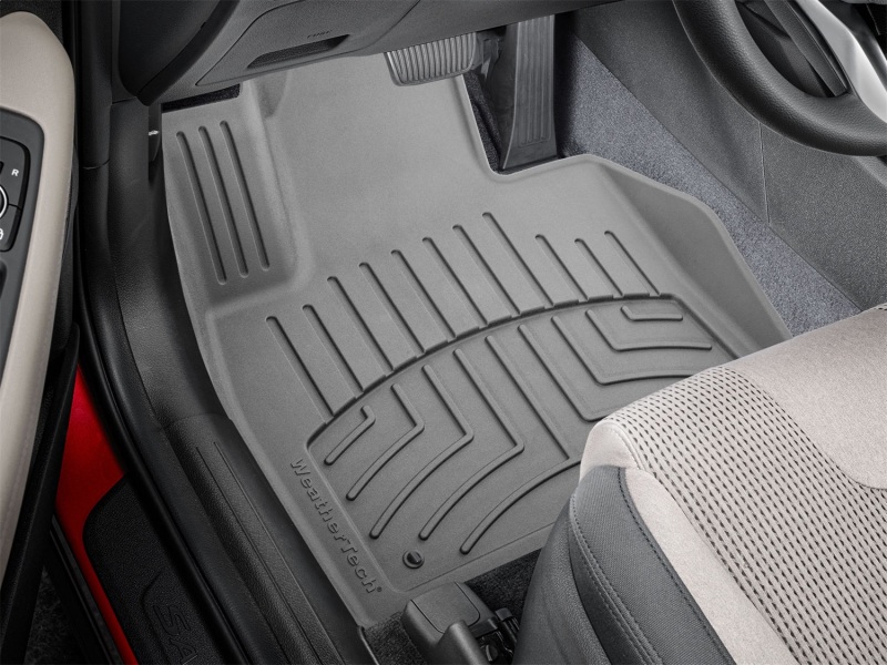 Hyundai Santa Fe Floor Mat Set - Front - WeatherTech - FloorLiner HP - Grey - `21-`27
