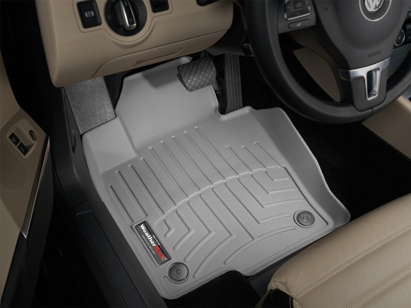 Volkswagen Passat FloorLiner - Front - WeatherTech - DigitalFit - Grey - `06-`08