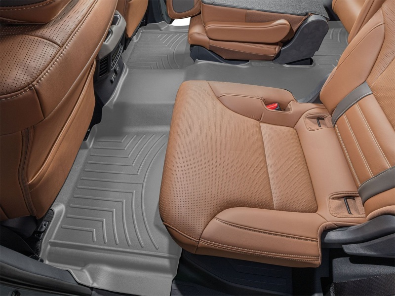 Toyota Sequoia FloorLiner - Rear - WeatherTech - FloorLiner™ DigitalFit® - Grey - `23-`26
