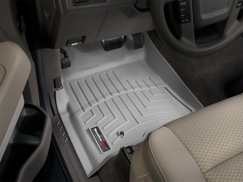 Ford F-150 FloorLiner - Front - WeatherTech - DigitalFit - Grey - `08-`10