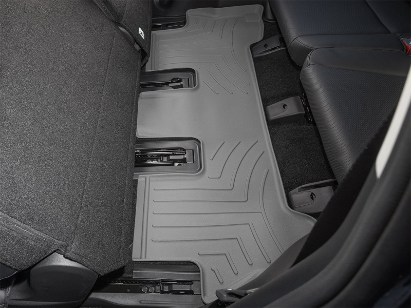 Hyundai Santa Fe Floor Mats - Rear - WeatherTech - FloorLiner HP - Grey - `24-`26