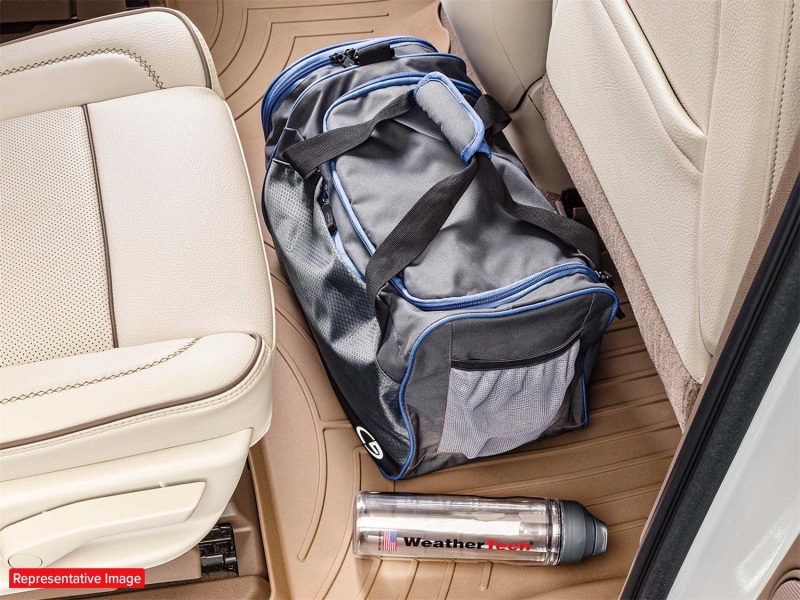 Hyundai Santa Fe Rear Floor Mat - WeatherTech - FloorLiner HP - Grey - `24-`26