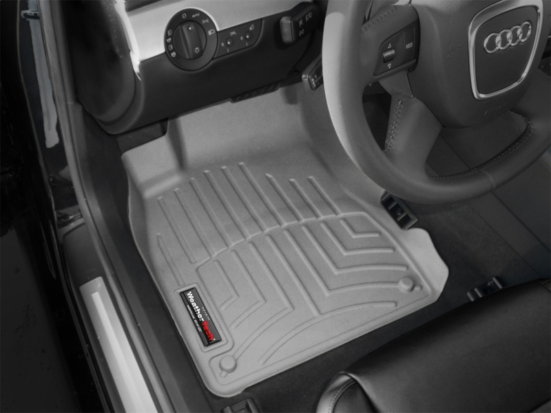 Audi S4 FloorLiner - Front - WeatherTech - DigitalFit - Grey - `02-`08