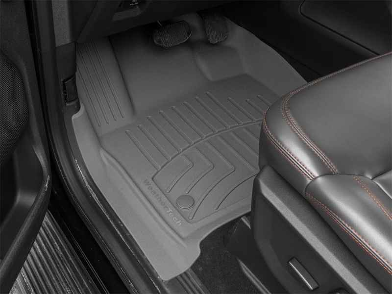 Ford Expedition Floor Mat Set - Front - WeatherTech - FloorLiner HP - Grey - `25-`26
