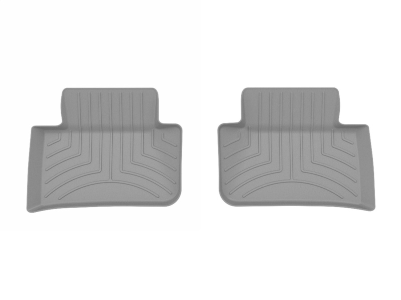 Porsche Macan Floor Mat Set - Rear - WeatherTech - FloorLiner HP - Grey - `15-`25