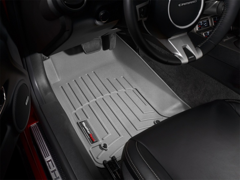 Chevrolet Camaro FloorLiner - Front - WeatherTech - DigitalFit - Grey - `10-`27
